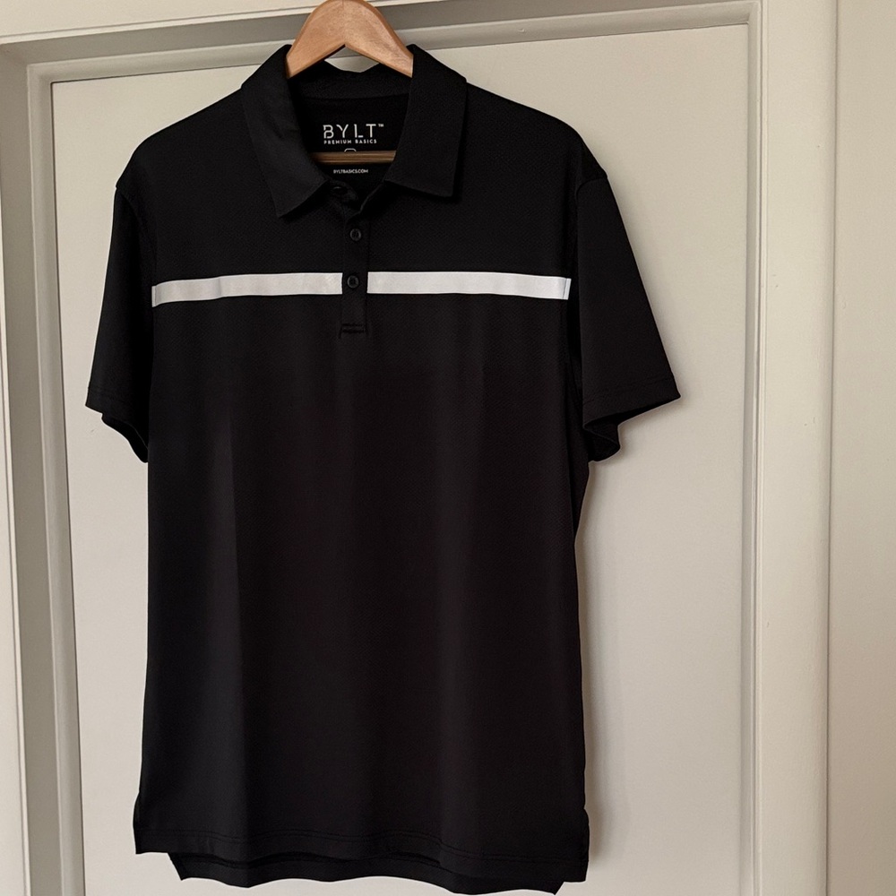 BYLT Basics Men's Black Polo Shirt